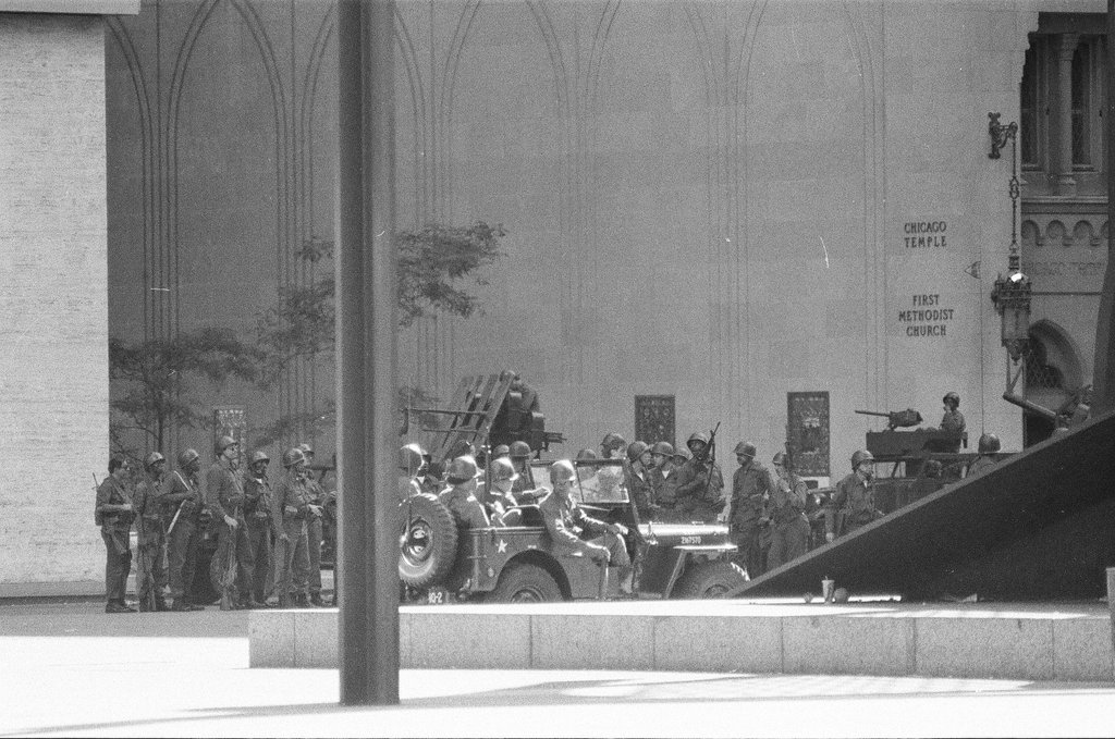 Dan Akroyd and John Belushi film chase sequence - Richard Derk for Chicago Sun-Times