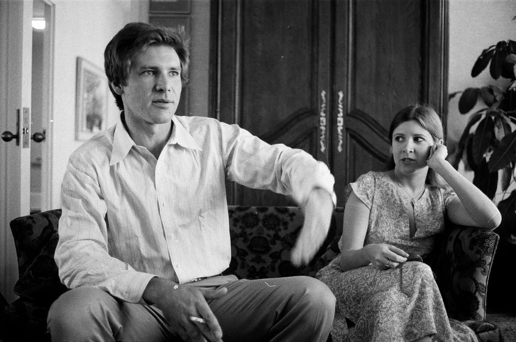 Cast of Star Wars in hotel room - James DePree for Chicago Sun-Times