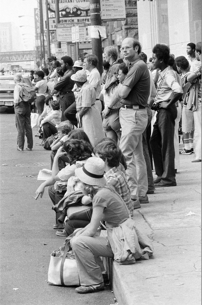 Stunt for Blues Brothers film and filming at Daley Plaza - Jack Lenahan,Chuck (Charles) Kirman for Chicago Sun-Times