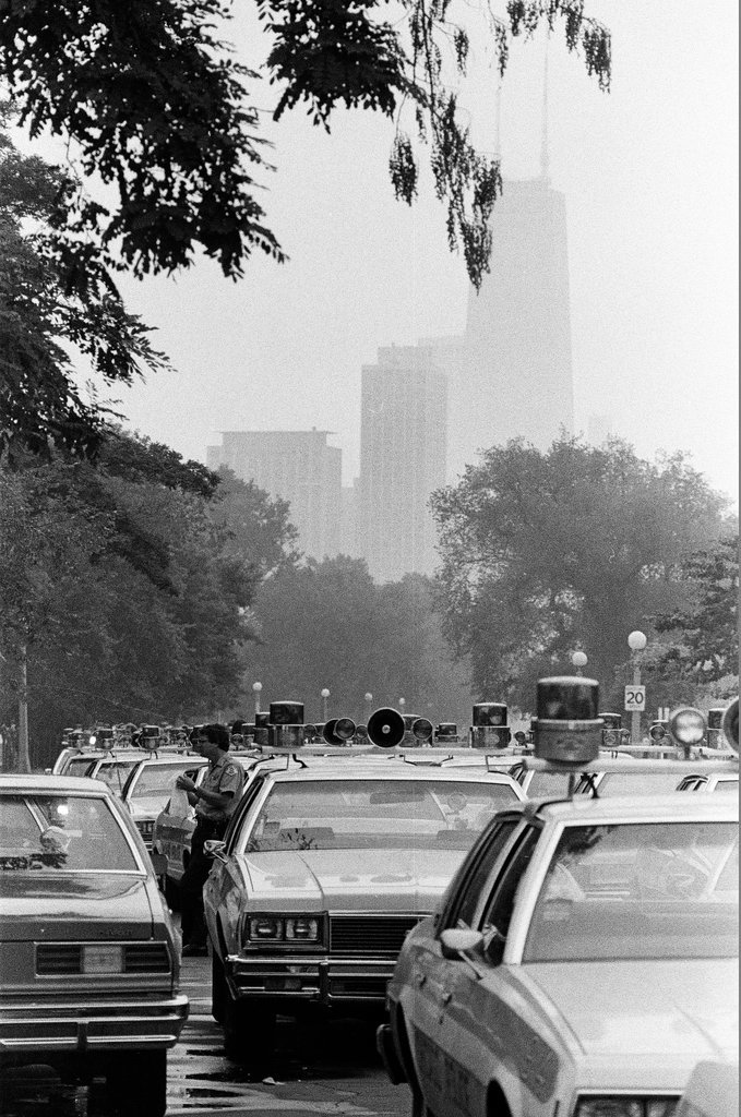 Dan Akroyd and John Belushi film chase sequence - Richard Derk for Chicago Sun-Times