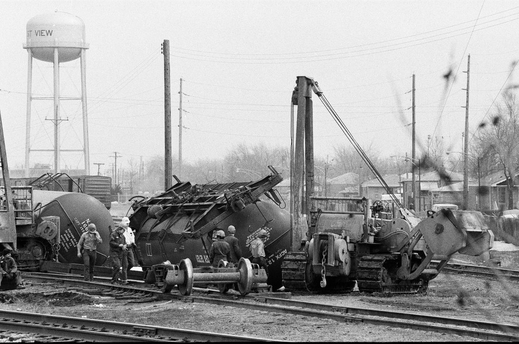 Railroad tank cars overturn - Chicago Sun-Times
