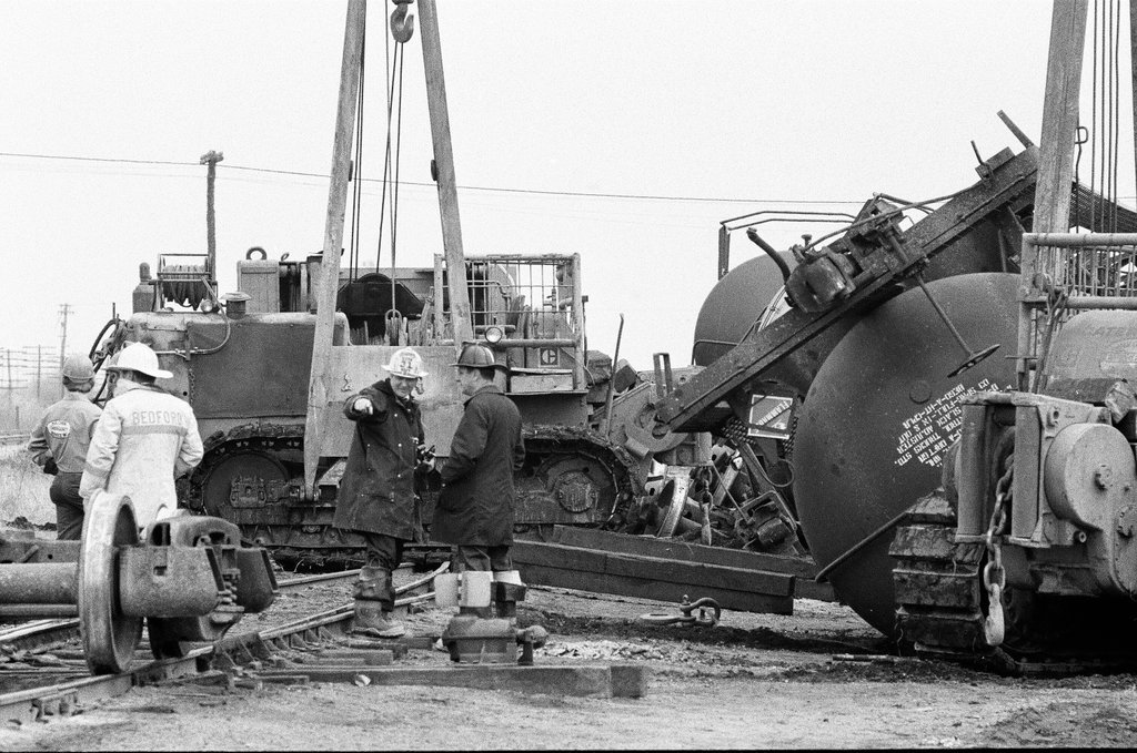 Railroad tank cars overturn - Chicago Sun-Times