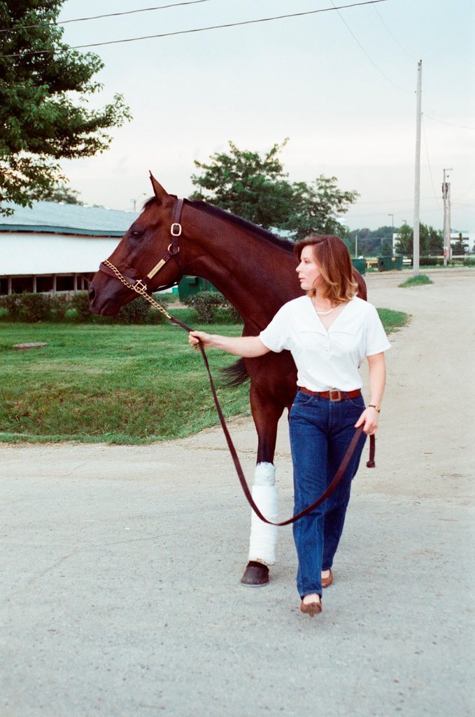 Horse Double Booked and trainer - Chicago Sun-Times