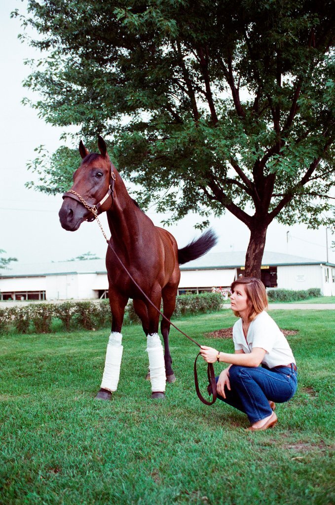 Horse Double Booked and trainer - Chicago Sun-Times