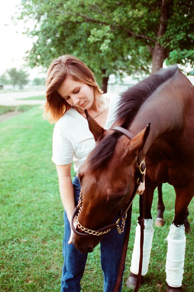 Horse Double Booked and trainer - Chicago Sun-Times
