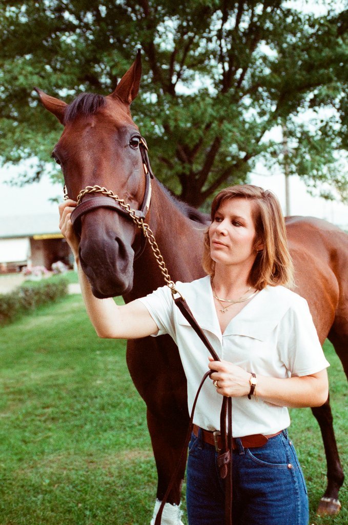 Horse Double Booked and trainer - Chicago Sun-Times