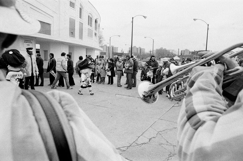 Opening day at Comiskey Park - Chicago Sun-Times