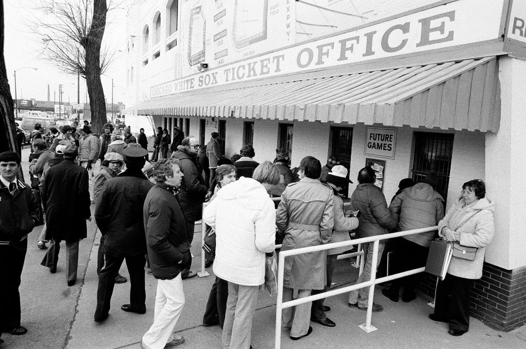 Opening day at Comiskey Park - Chicago Sun-Times