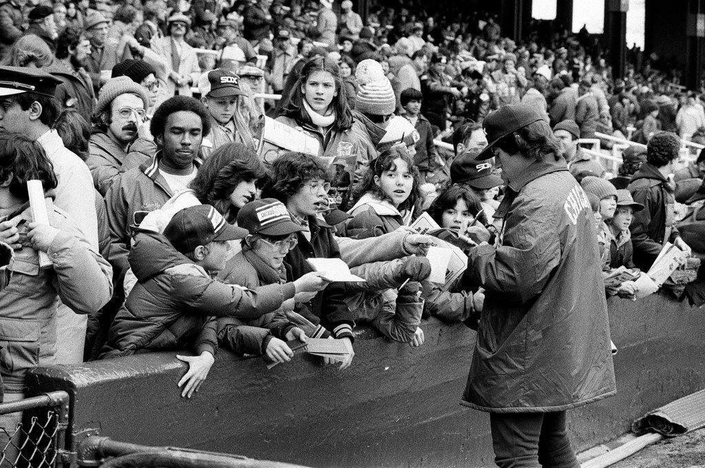Opening day at Comiskey Park - Chicago Sun-Times