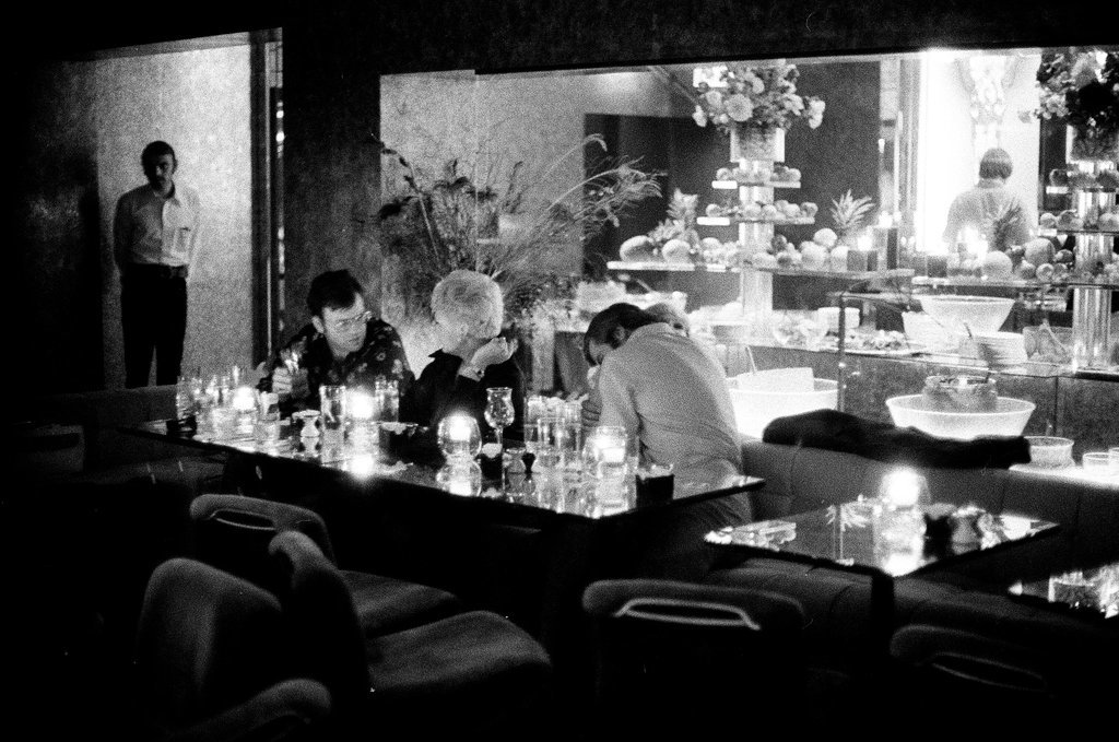 People dancing and eating at Zorine's - Chicago Sun-Times