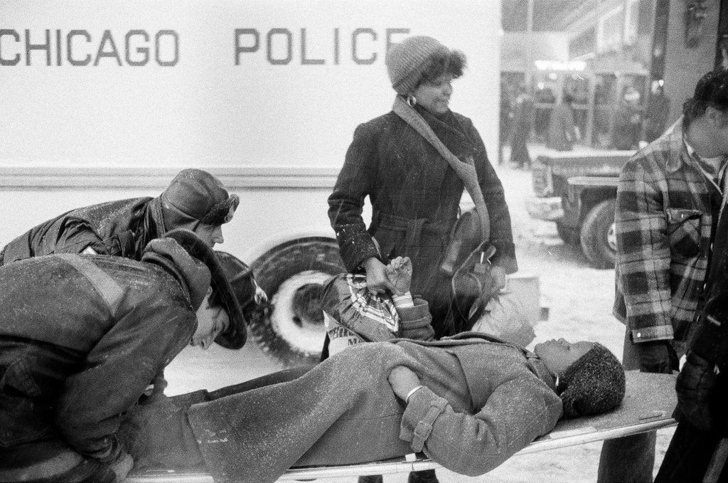 Injured people at the site of a commuter train accident - Chicago Sun-Times