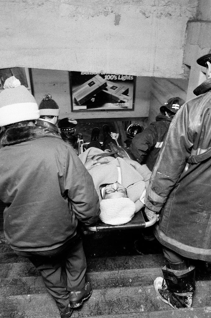 Injured people at the site of a commuter train accident - Chicago Sun-Times