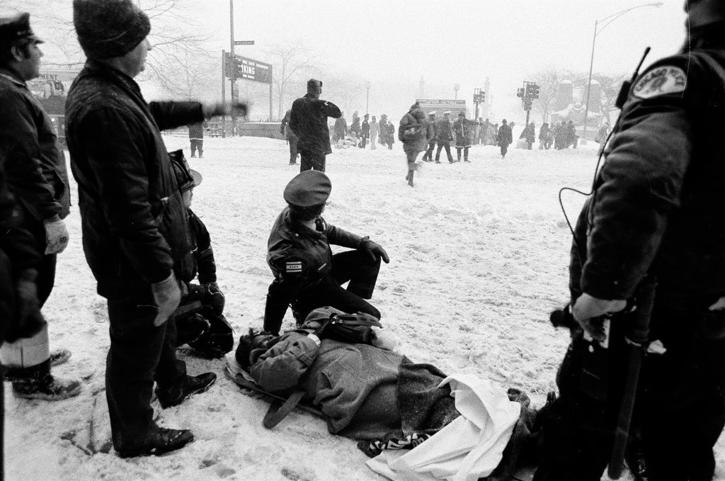 Injured people at the site of a commuter train accident - Chicago Sun-Times