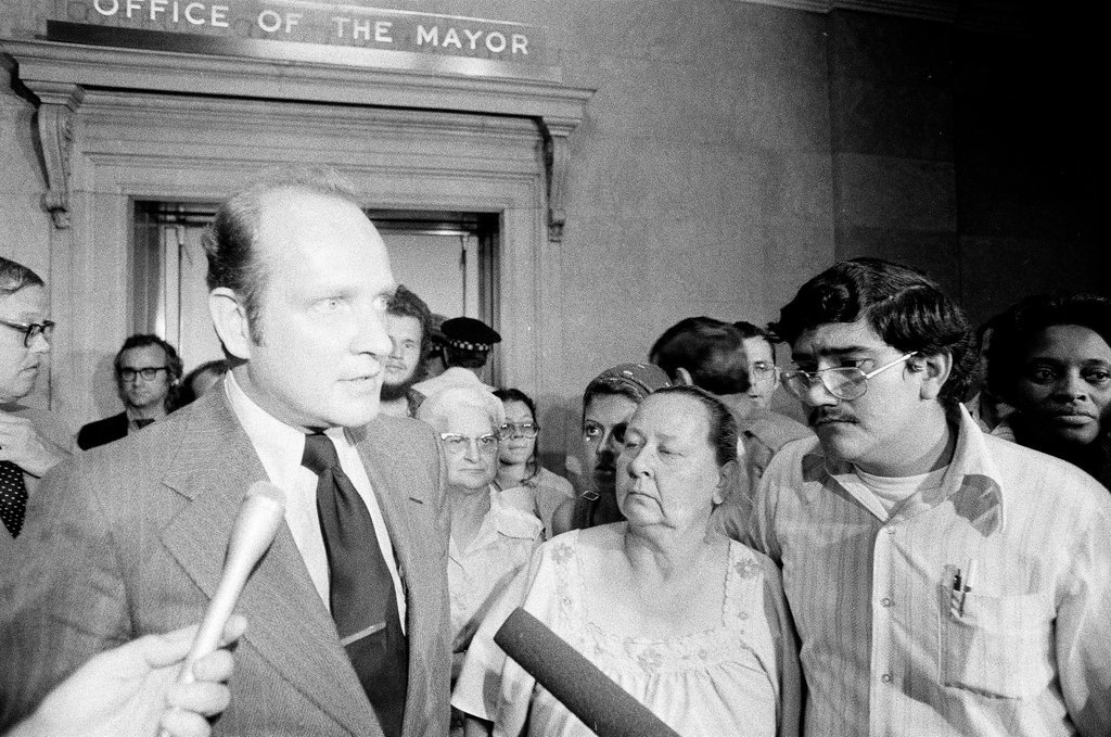 Northwest Community Organization members sit-in at Mayor's Office - Randy B. Leffingwell for Chicago Sun-Times
