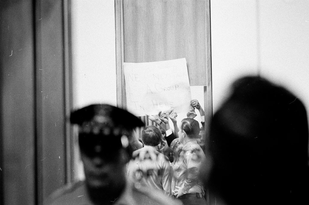 Northwest Community Organization members sit-in at Mayor's Office - Randy B. Leffingwell for Chicago Sun-Times