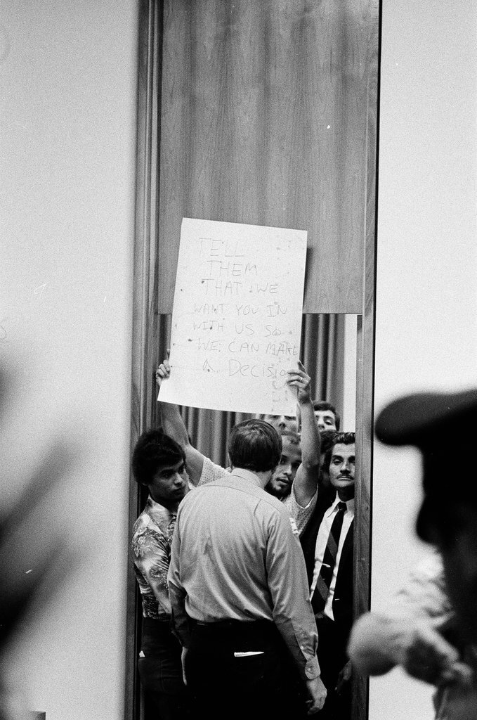 Northwest Community Organization members sit-in at Mayor's Office - Randy B. Leffingwell for Chicago Sun-Times