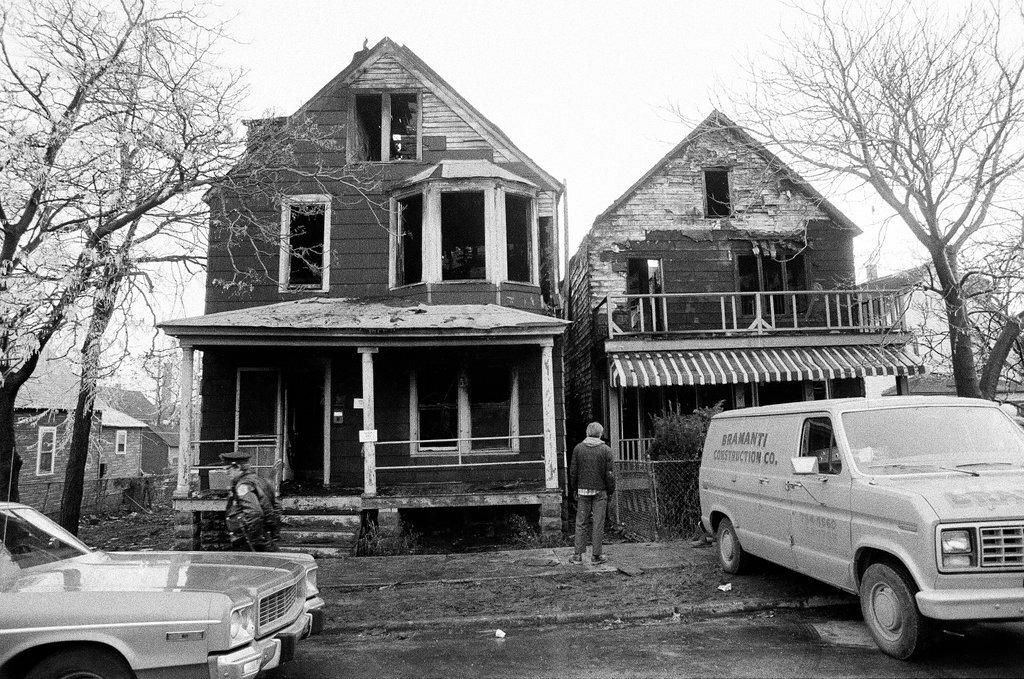 House damaged by fire in Chicago Heights - Randy B. Leffingwell for Chicago Sun-Times