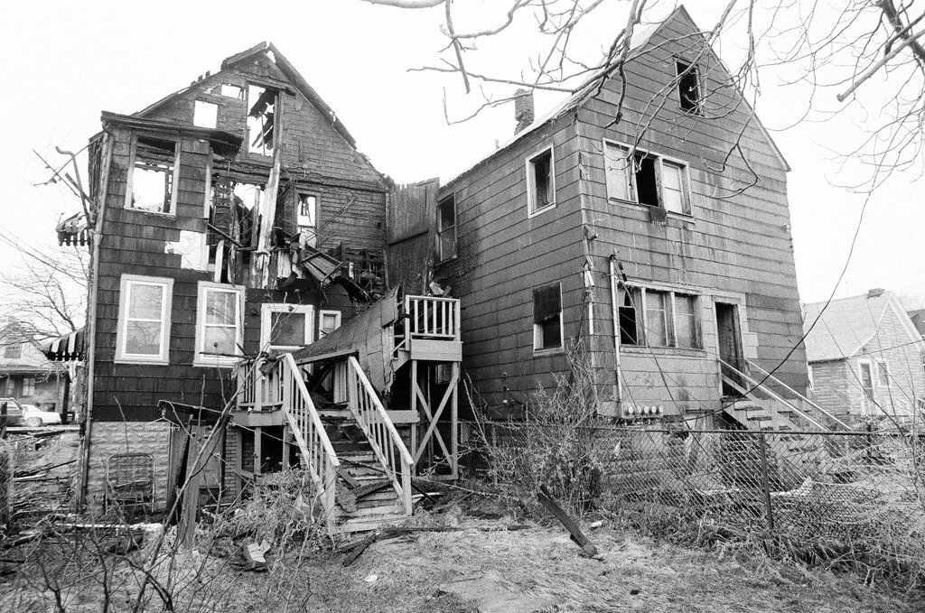 House damaged by fire in Chicago Heights - Randy B. Leffingwell for Chicago Sun-Times
