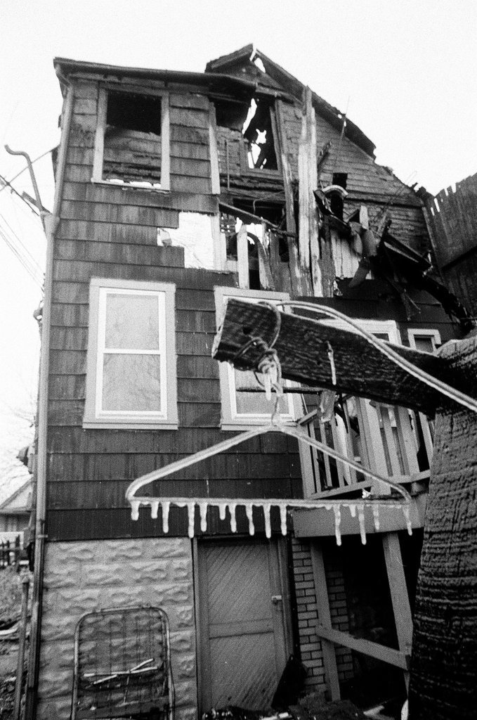House damaged by fire in Chicago Heights - Randy B. Leffingwell for Chicago Sun-Times