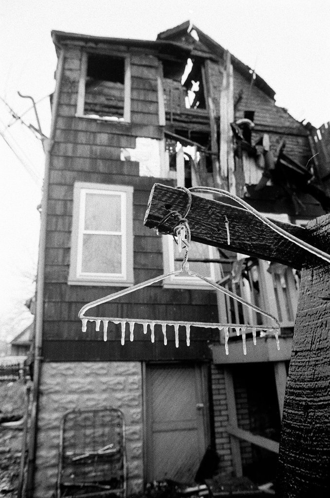 House damaged by fire in Chicago Heights - Randy B. Leffingwell for Chicago Sun-Times