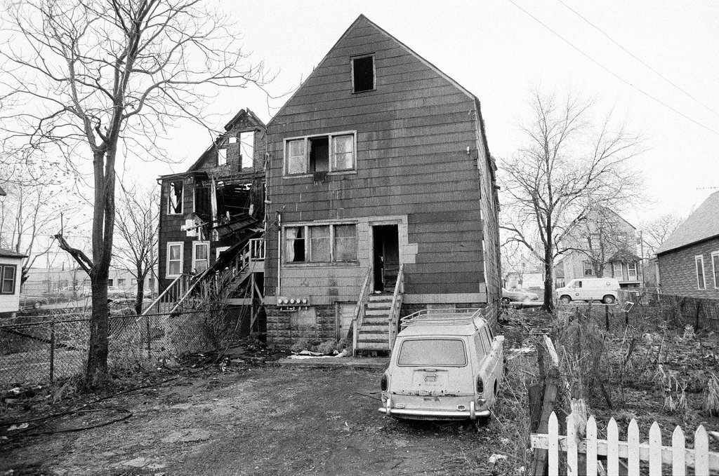 House damaged by fire in Chicago Heights - Randy B. Leffingwell for Chicago Sun-Times