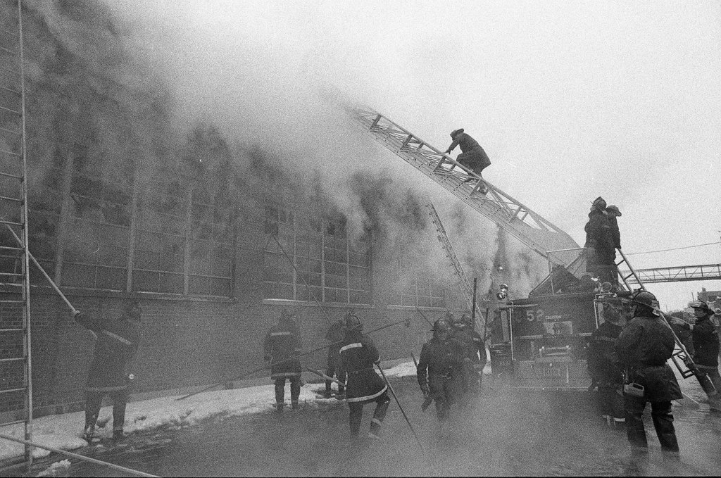 Firefighters on the scene for a fire at West 47th Street - Chicago Sun-Times