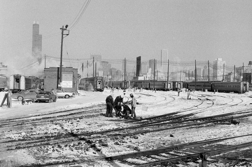 Train yard - Ray Burley for Chicago Sun-Times