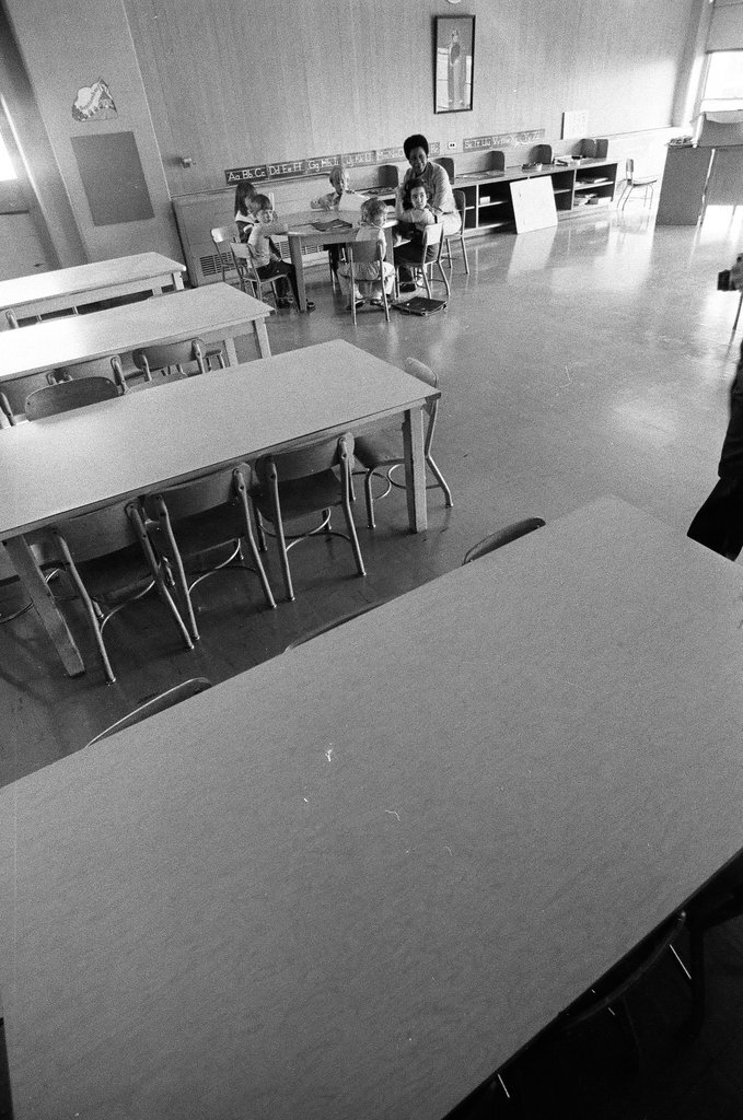 Busing supporters and students bused in at John Hancock School - John Tweedle for Chicago Sun-Times