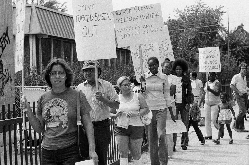 Committee for Quality Education marches to protest busing - Jim Frost for Chicago Sun-Times
