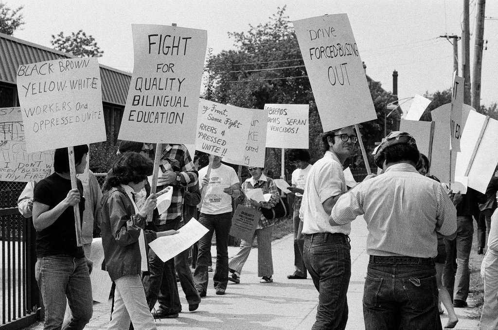 Committee for Quality Education marches to protest busing - Jim Frost for Chicago Sun-Times