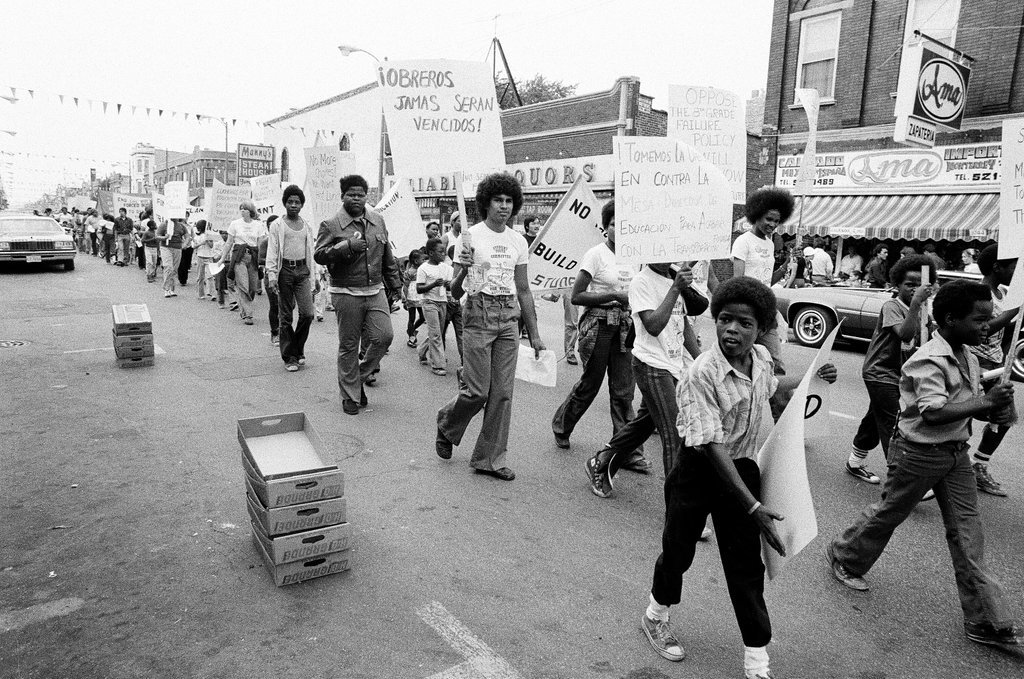 Committee for Quality Education marches to protest busing - Jim Frost for Chicago Sun-Times