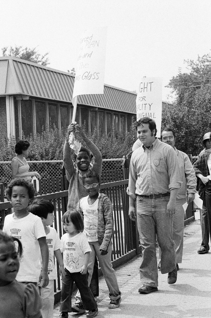 Committee for Quality Education marches to protest busing - Jim Frost for Chicago Sun-Times