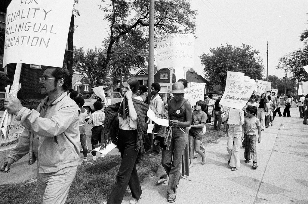 Committee for Quality Education marches to protest busing - Jim Frost for Chicago Sun-Times