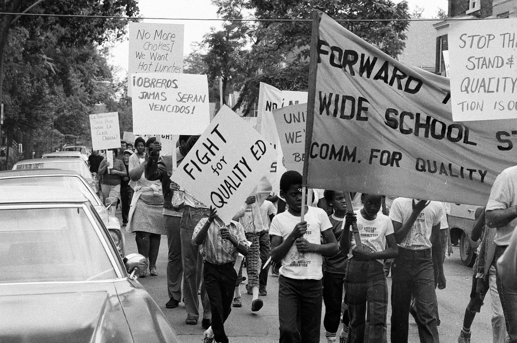 Committee for Quality Education marches to protest busing - Jim Frost for Chicago Sun-Times