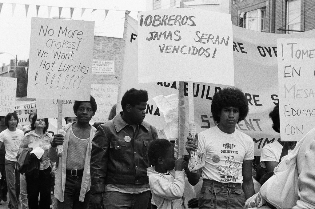 Committee for Quality Education marches to protest busing - Jim Frost for Chicago Sun-Times