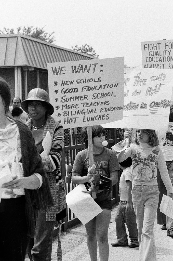 Committee for Quality Education marches to protest busing - Jim Frost for Chicago Sun-Times