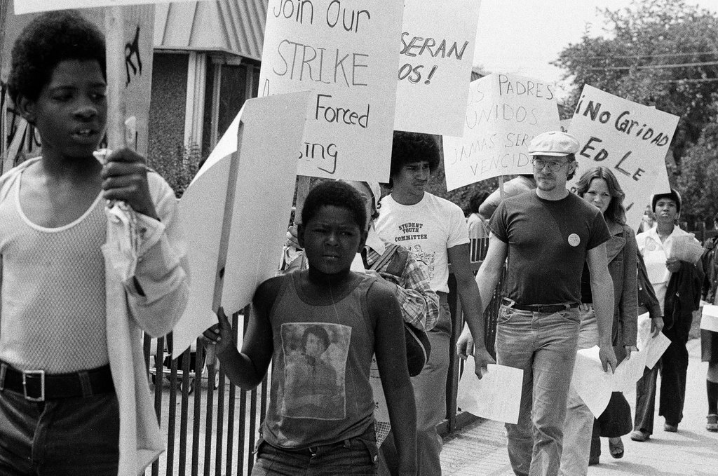 Committee for Quality Education marches to protest busing - Jim Frost for Chicago Sun-Times