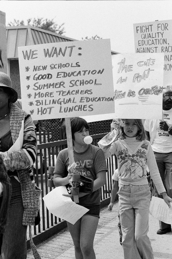 Committee for Quality Education marches to protest busing - Jim Frost for Chicago Sun-Times