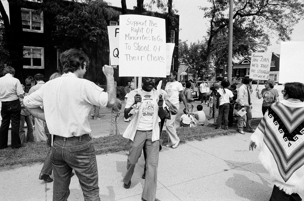 Committee for Quality Education marches to protest busing - Jim Frost for Chicago Sun-Times