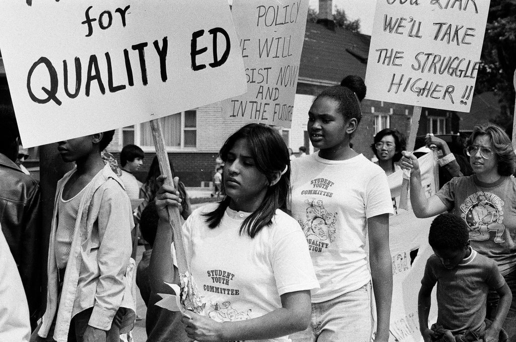 Committee for Quality Education marches to protest busing - Jim Frost for Chicago Sun-Times