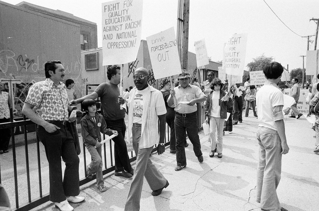 Committee for Quality Education marches to protest busing - Jim Frost for Chicago Sun-Times