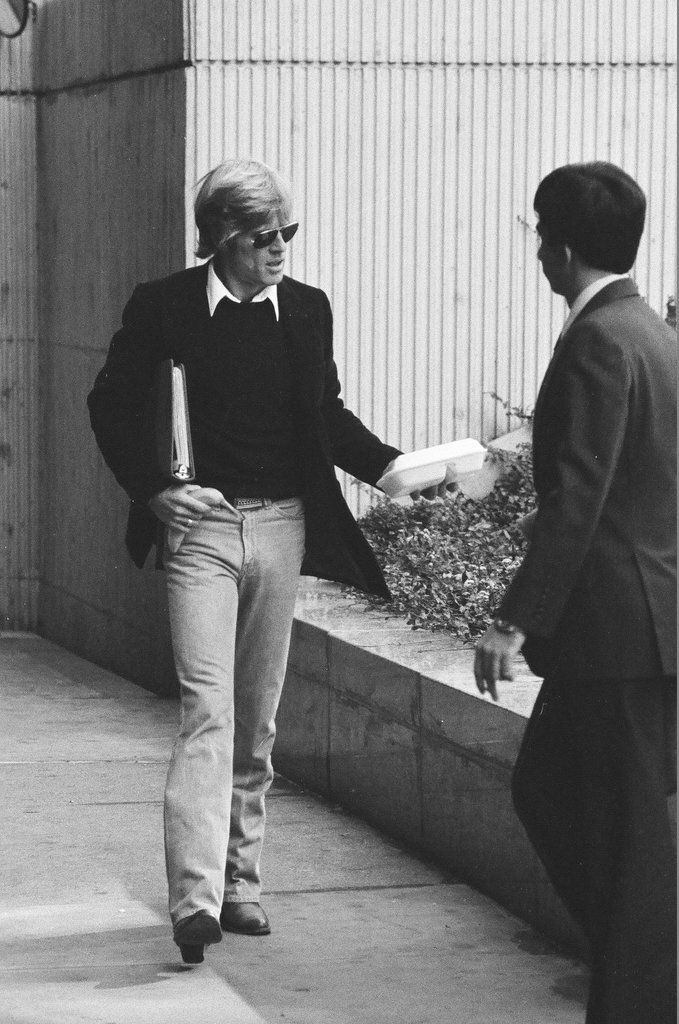 Robert Redford at Sun-Times Plaza - James (Jim) Klepitsch for Chicago Sun-Times