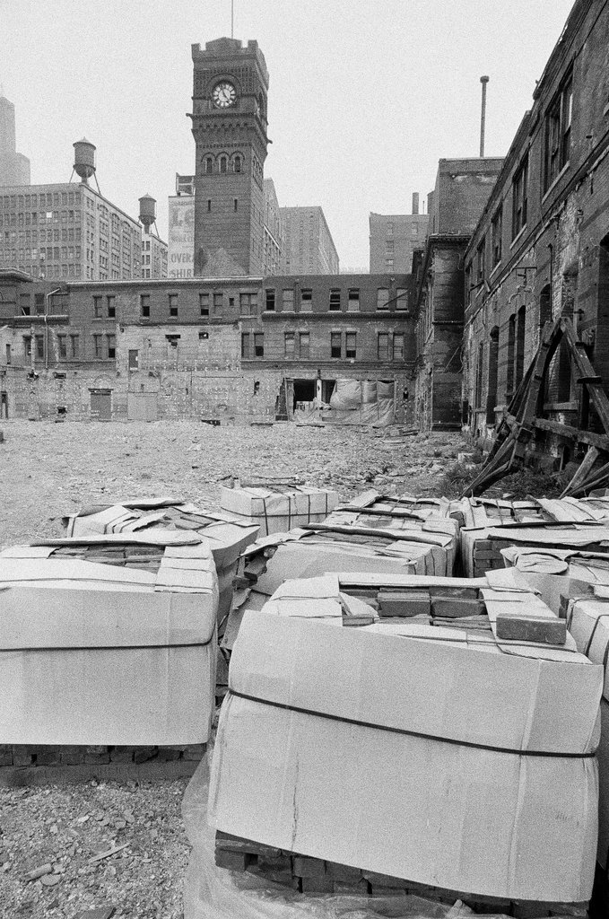 Partially demolished Dearborn Station - James DePree for Chicago Sun-Times