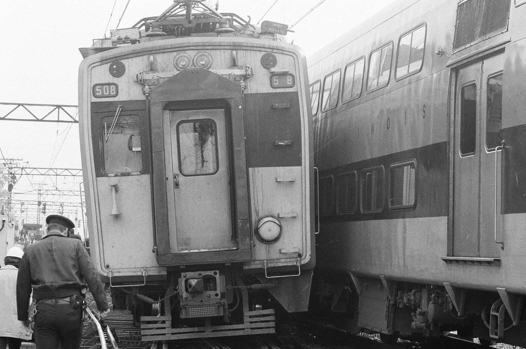 Two Illinois Central trains crashed - John H. White for Chicago Sun-Times