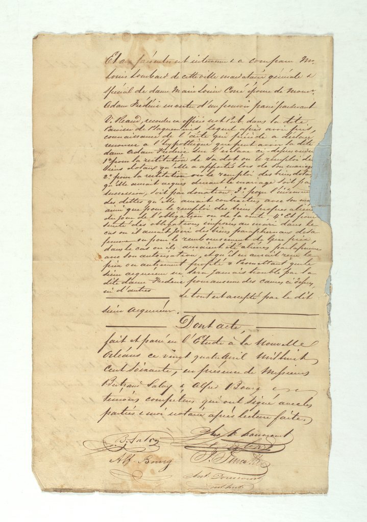 Bill of sale for Celina