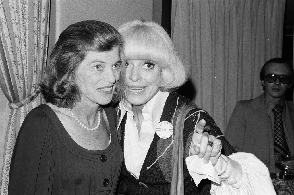 Sargent R. Shriver and his wife at a cocktail party - Henry Herr Gill for Chicago Sun-Times