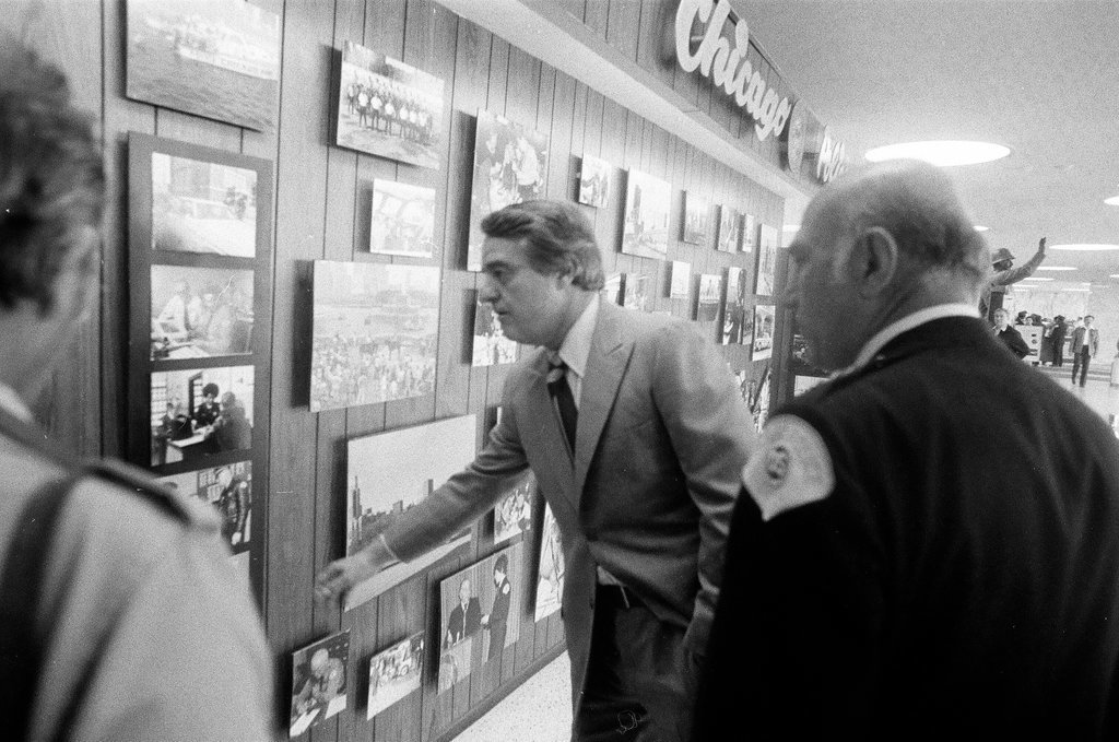 Sargent R. Shriver visits police headquarters - John H. White for Chicago Sun-Times