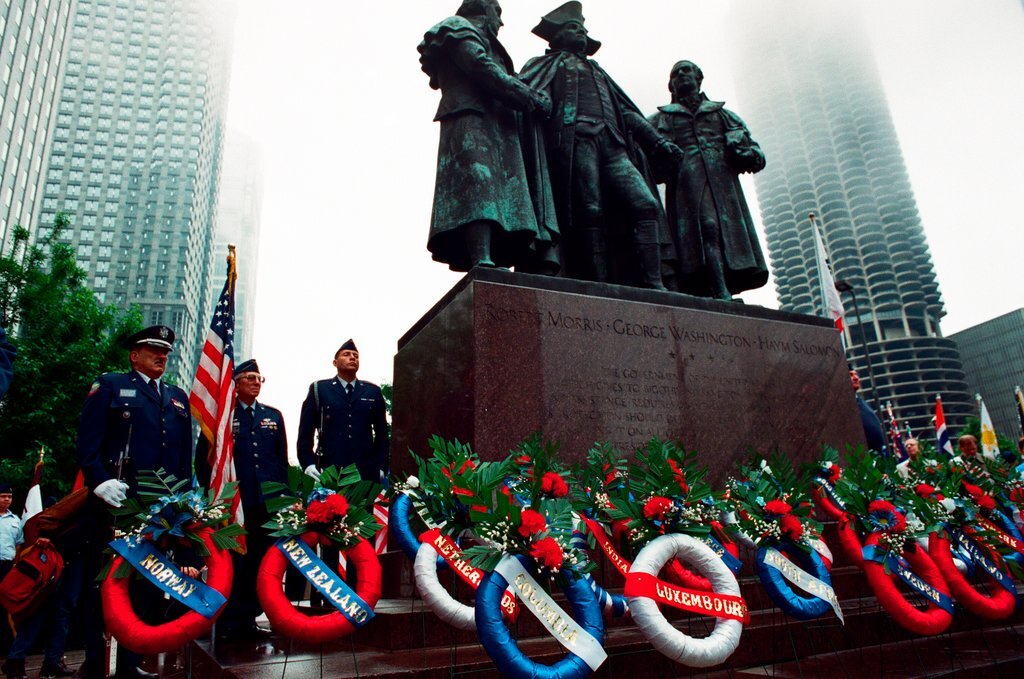 Wreath laying ceremony in memory of Korean War - Jean Lachat for Chicago Sun-Times