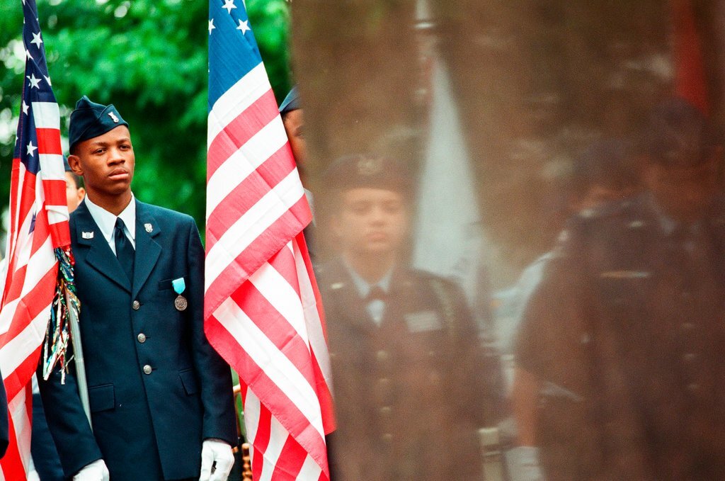 Wreath laying ceremony in memory of Korean War - Jean Lachat for Chicago Sun-Times