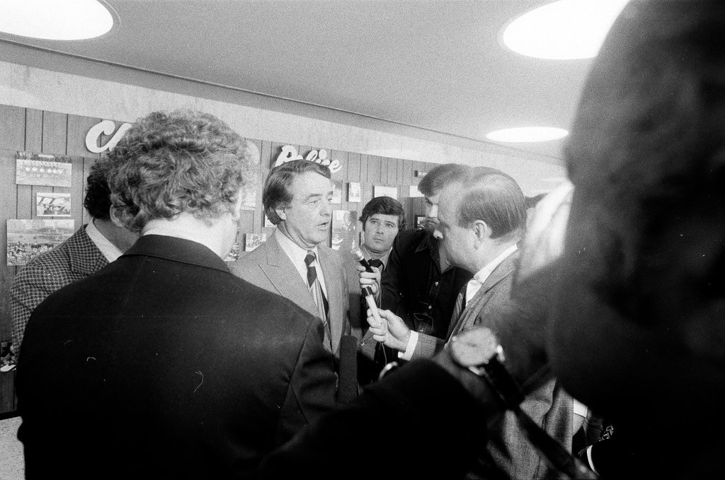 Sargent R. Shriver visits police headquarters - John H. White for Chicago Sun-Times